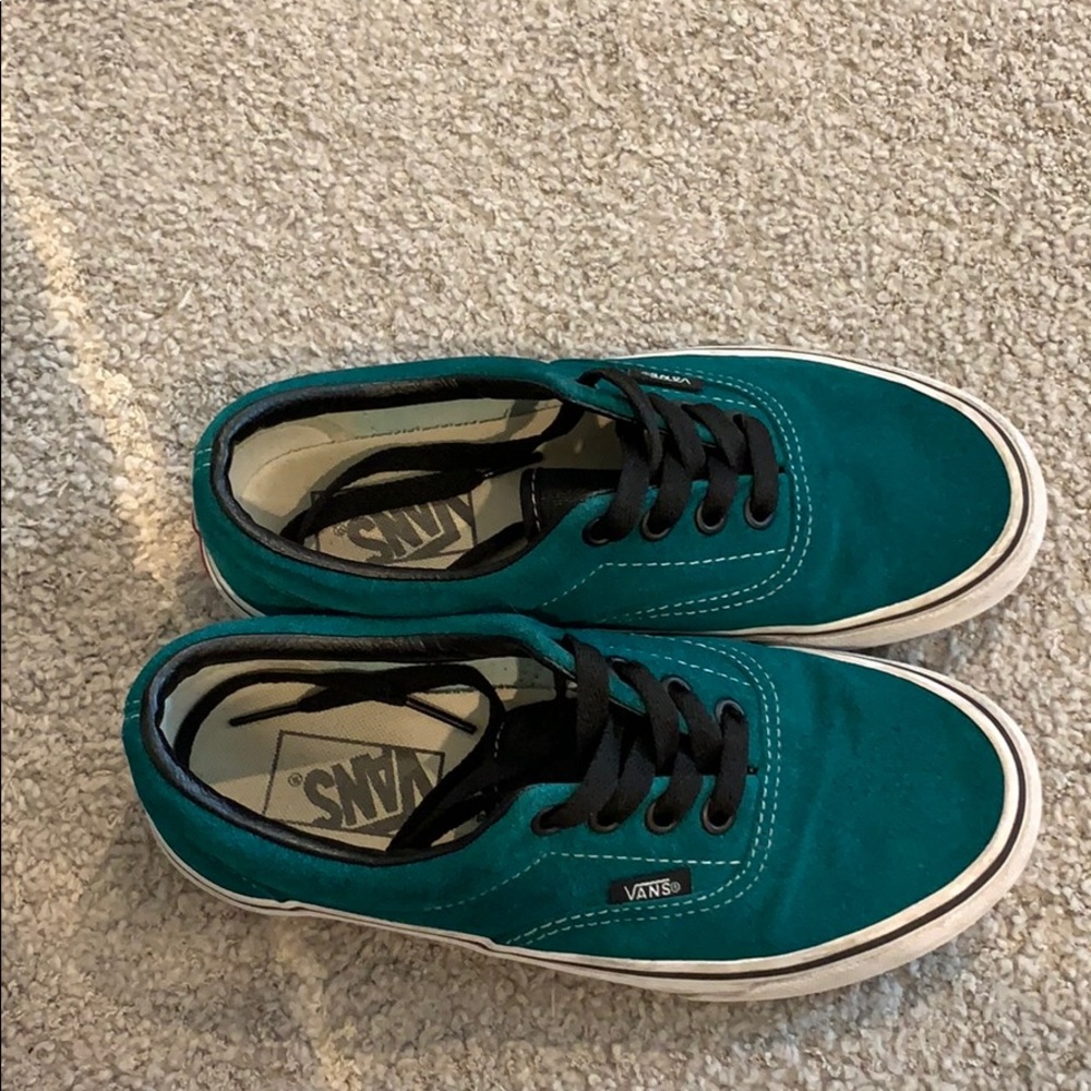 Teal/green vans